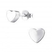 Cercei din argint model inima 3D DiAmanti DIA30252